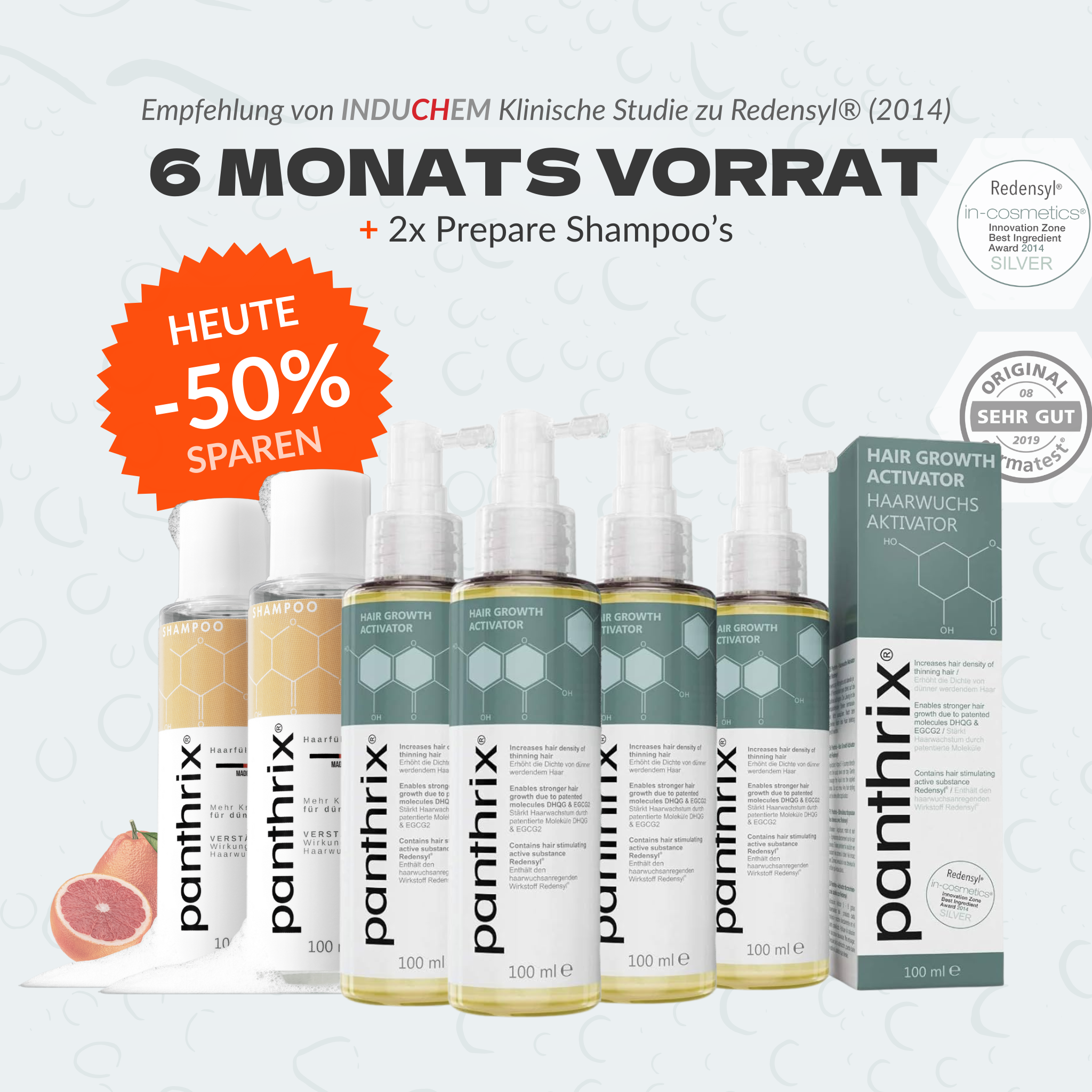 6 Monate Wachstum. 100 € sparen.